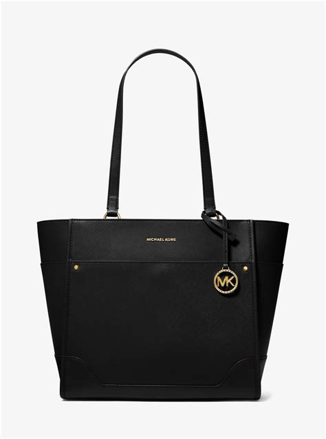 michael kors harrison tote|harrison large leather bag.